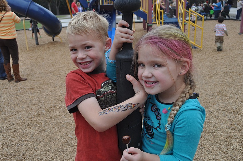 Cooper McClung and Charlotte Seacurt hung tight.