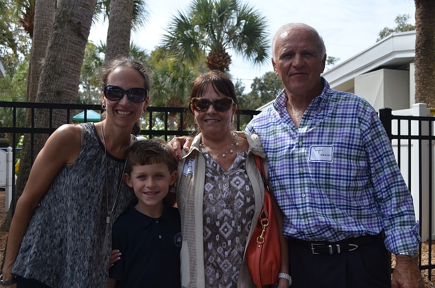 Magalie and Zachery Szabo with Mychele and Jacques Lemaire