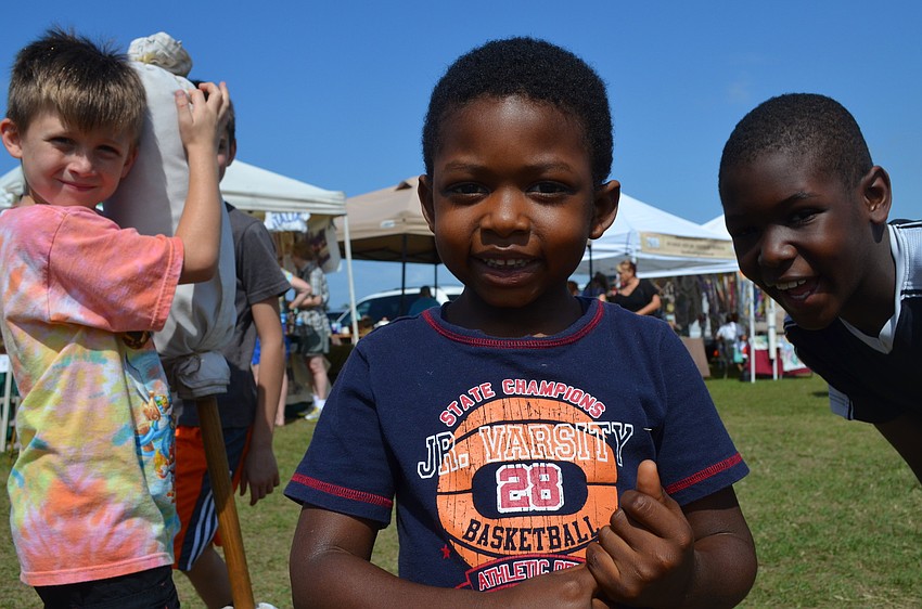 Noah Owens with Max Hunter and Alex Owens