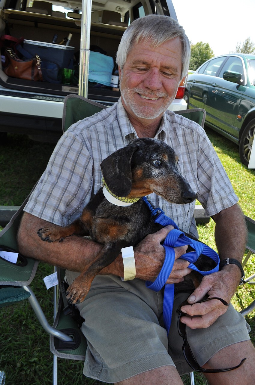 Rod Jacobson holds Nathan.