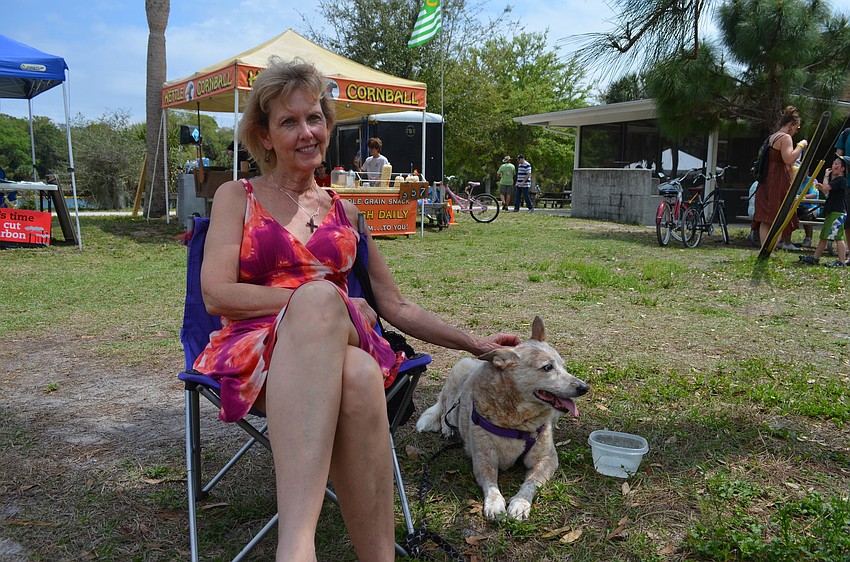 Debbie Speer and Katie listen.