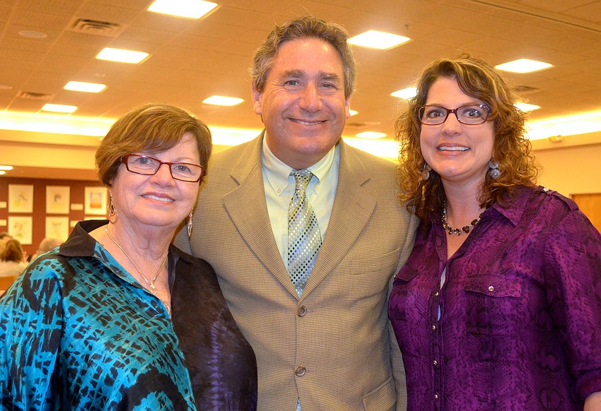 Miriam Goldfarb, Rabbi Jonathon Katz and Brenda Sax
