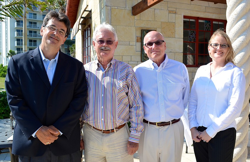 Architect Alcides Santiesteban, Mayor Jim Brown, Vice Mayor Jack Duncan and Architect Angela Kimich