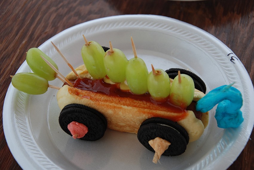 Creative creations for the hotdog contest done by children.