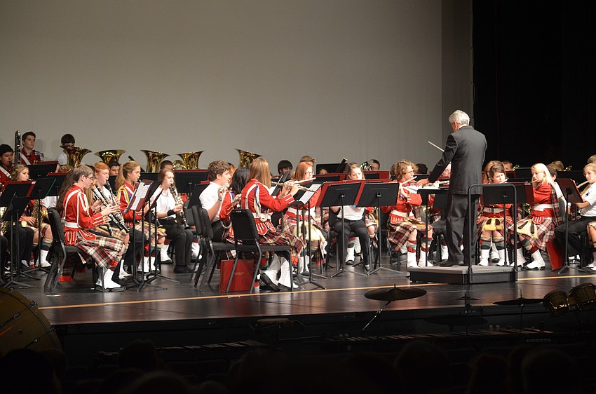 The fall concert marked the unofficially end of the marching band's season.