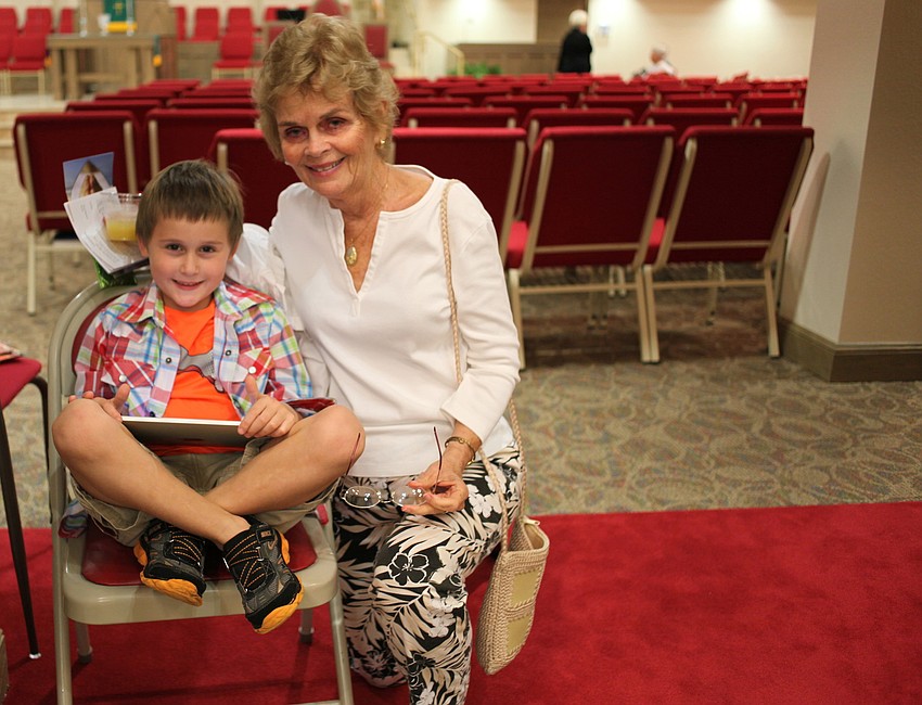 Christine Rose Kennedy with grandson, Marcello Comerford-Martineau