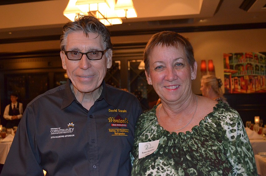 Dave Swain from Wentzelâ€™s Heating and Air Conditioning with Susan Guenther, SERVPRO