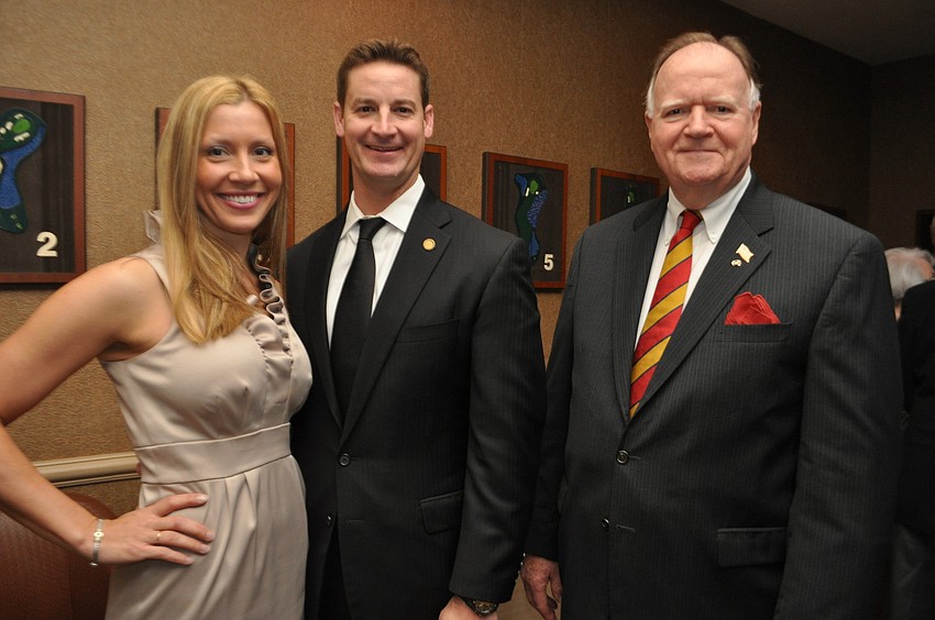 ennifer Steube with her husband, Greg Steube, representative for Floridaâ€™s District 73, and David Bisaillon