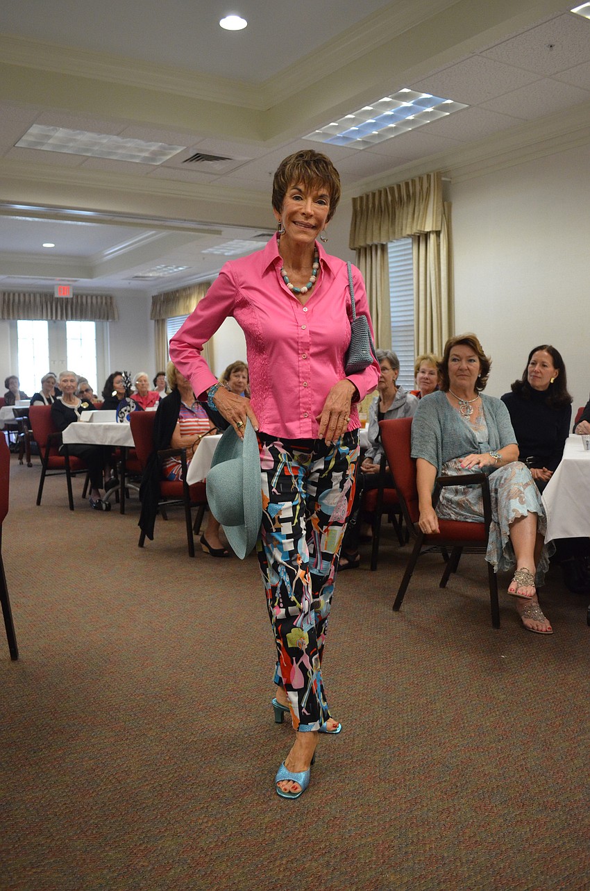 Susan Roosa was the first model on the catwalk.