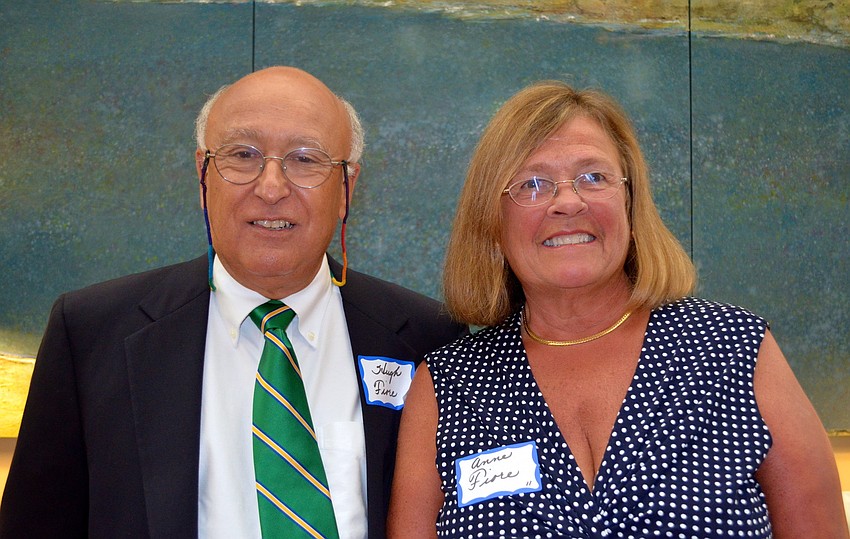 Hugh Fiore, President of the St. Armands Residents Association, with his wife, Anne