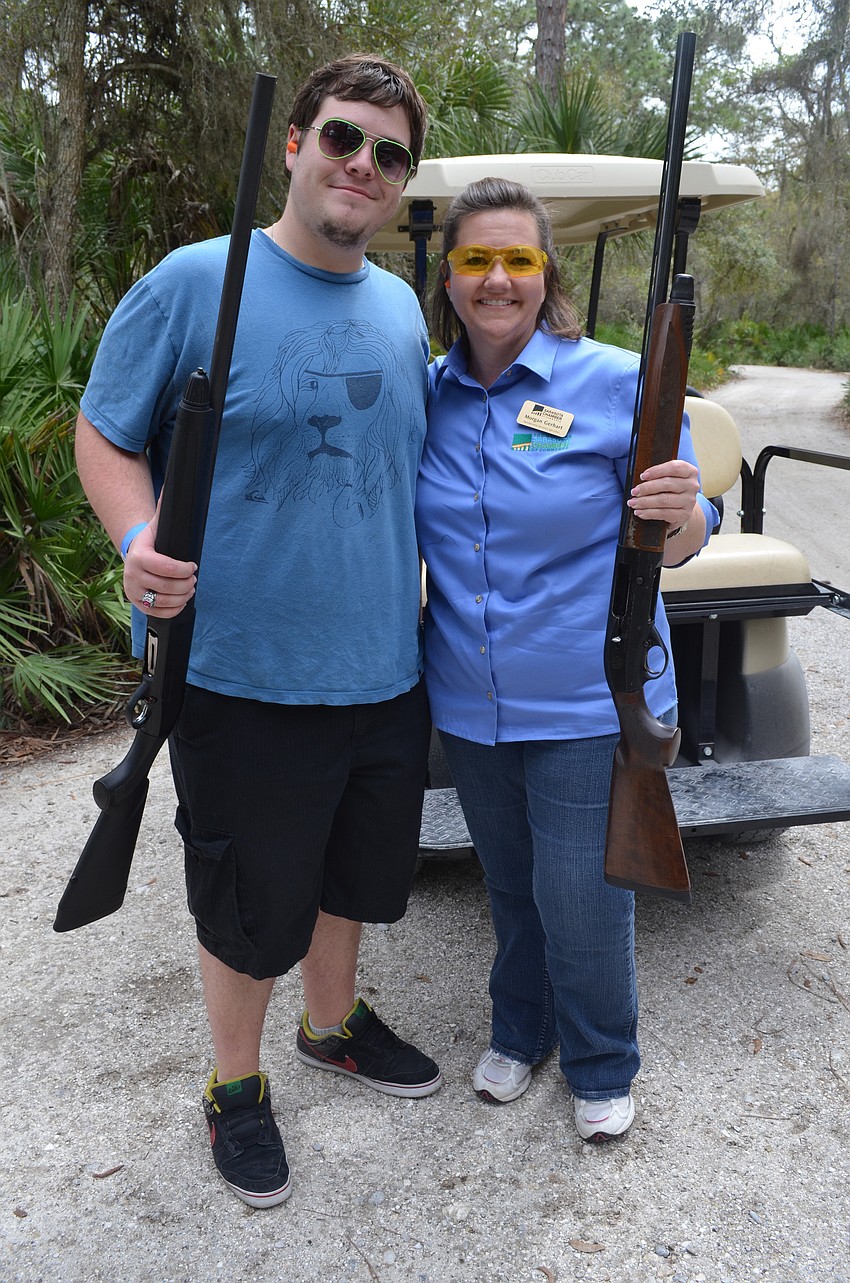 Cameron Wilson teamed up with mom, Morgan Gerhart, from the Sarasota Chamber of Commerce.
