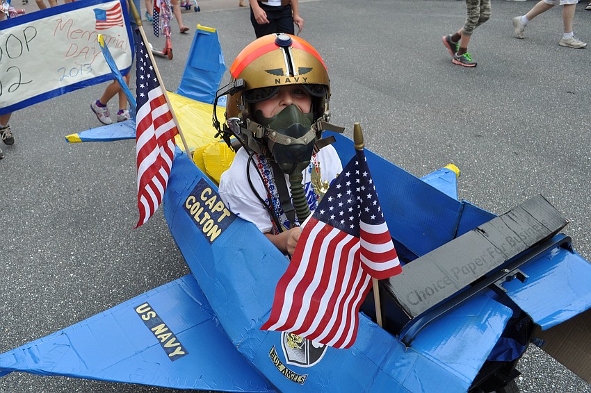Colton McPhearson, 5, won the bicycle decorating contestâ€™s 