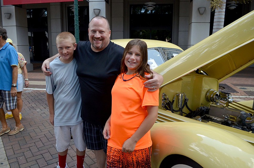 Sherman Young with his son, Sherman, and daughter, Shelby.