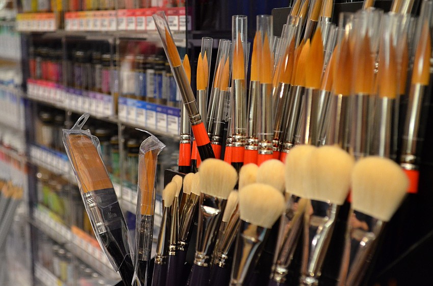 Many art suppliers from as far as North Carolina came to sell low-priced goods, such as Art and Frame of Sarasota