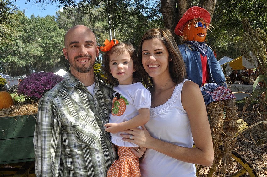 Brad and Vanessa Malia with their daughter, Sophia, 2, came to the festival for the third time from Brandon.