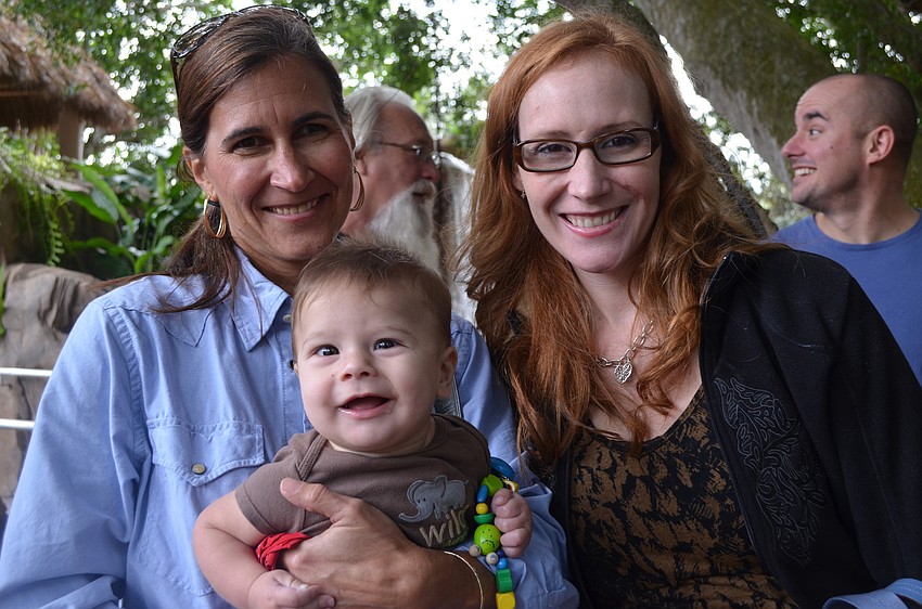 Tracey Ferguson and Lindsey and David Pfannerstill are visiting from Wisconsin.