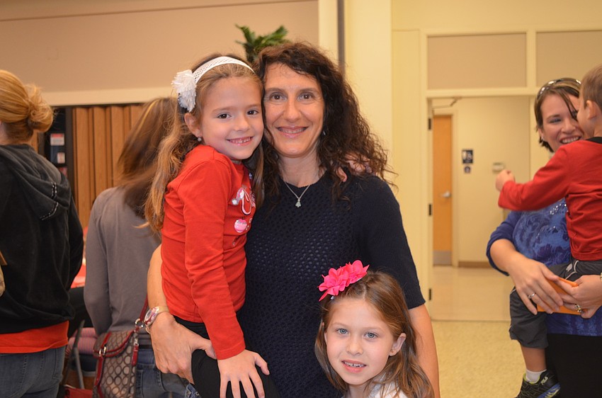 Lisa Lucas with students Nikolina Supe and Vaylin Jensen