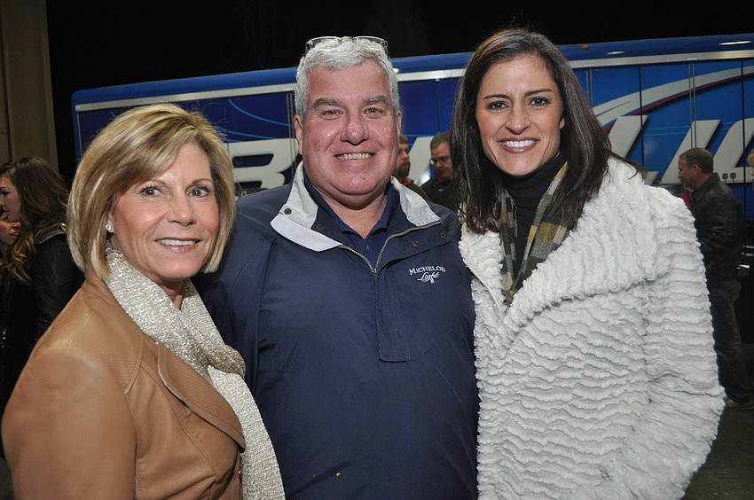 Denise Saputo, Hugh Shields and Sarah Saputo Mackie, of the Eye Center, Inc. Vision Foundation, event organizer