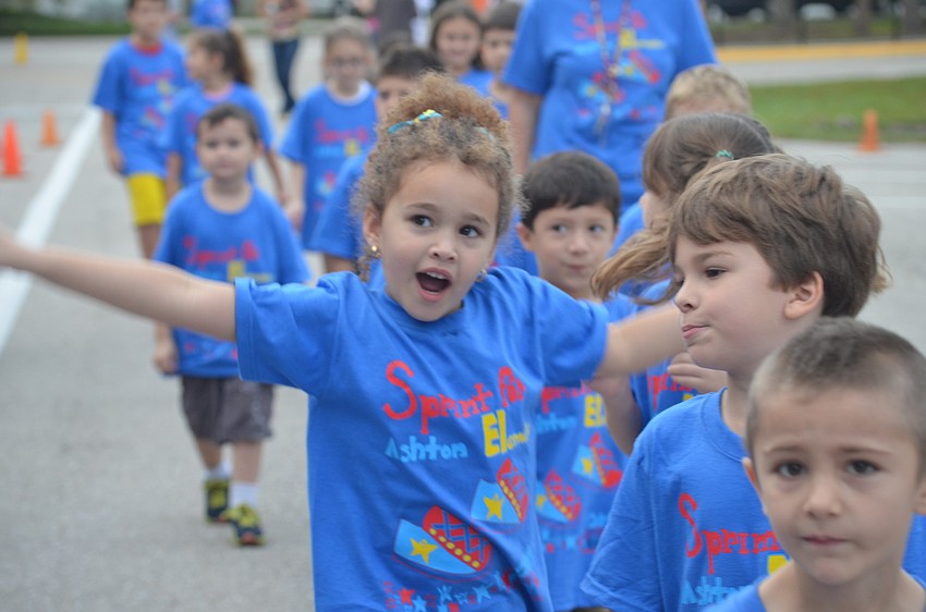 Camila Gomez lines up.