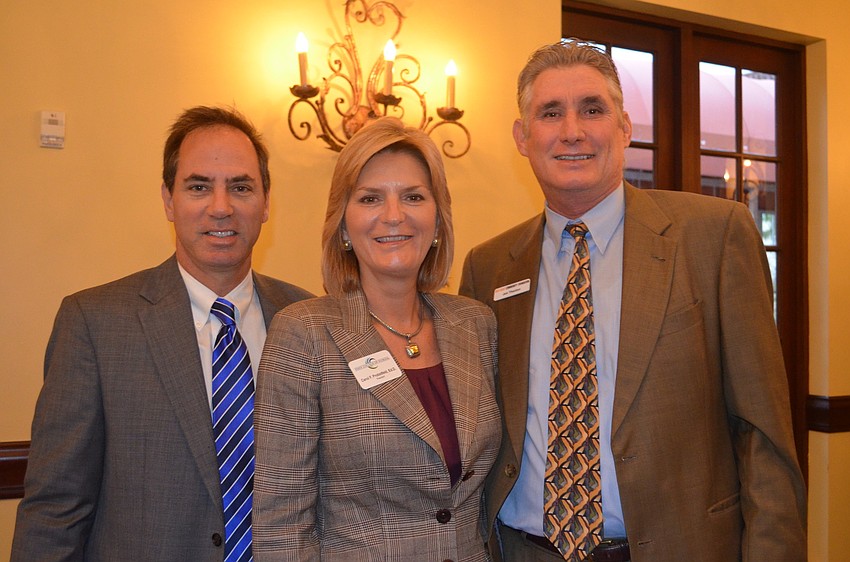 Jay Berman from Glasser Schoenbaum with Carol Probstfeld from State College of Florida and John Thaxton, Gulf Coast Community Foundation