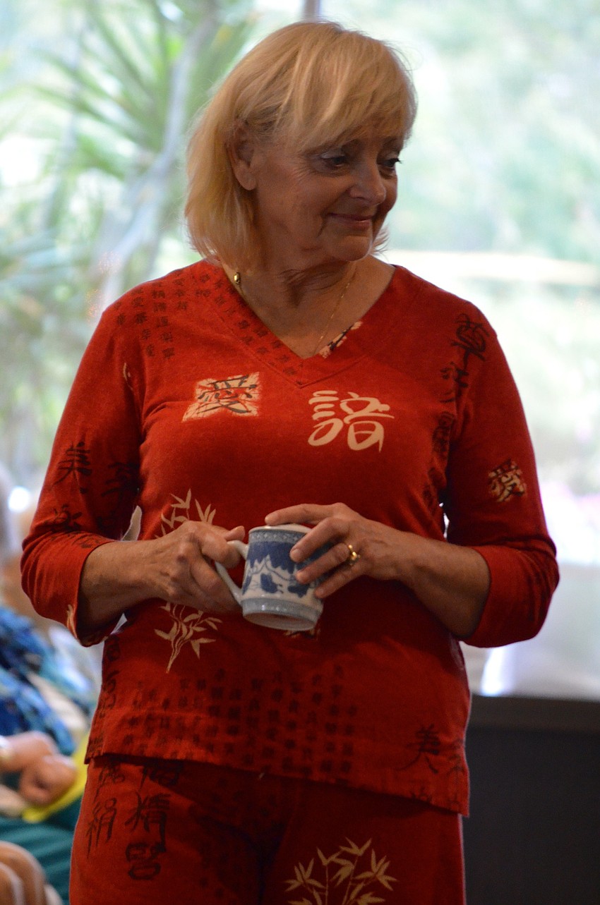 Miriam Russell models Sonoma loungewear from the Lordâ€™s Warehouse.