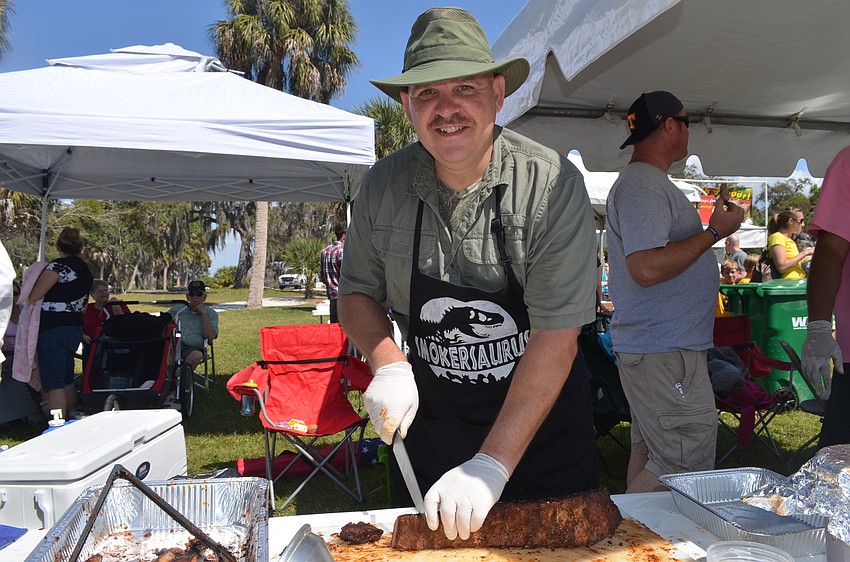 Kevin Vreeland of St. Cedar Hammock firehouse says the secret to their recipe is â€œsweet heat.â€
