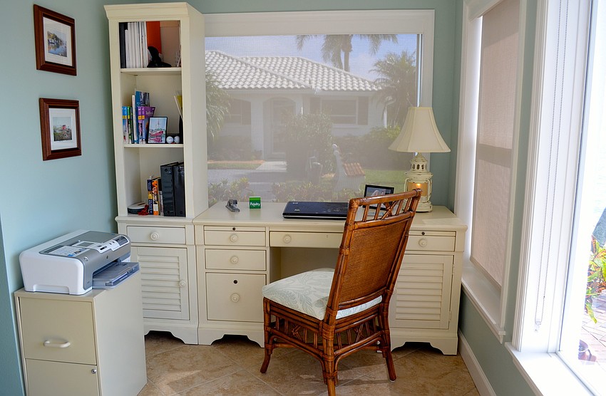 A workspace is a great addition at 932 Spanish Dr. North.