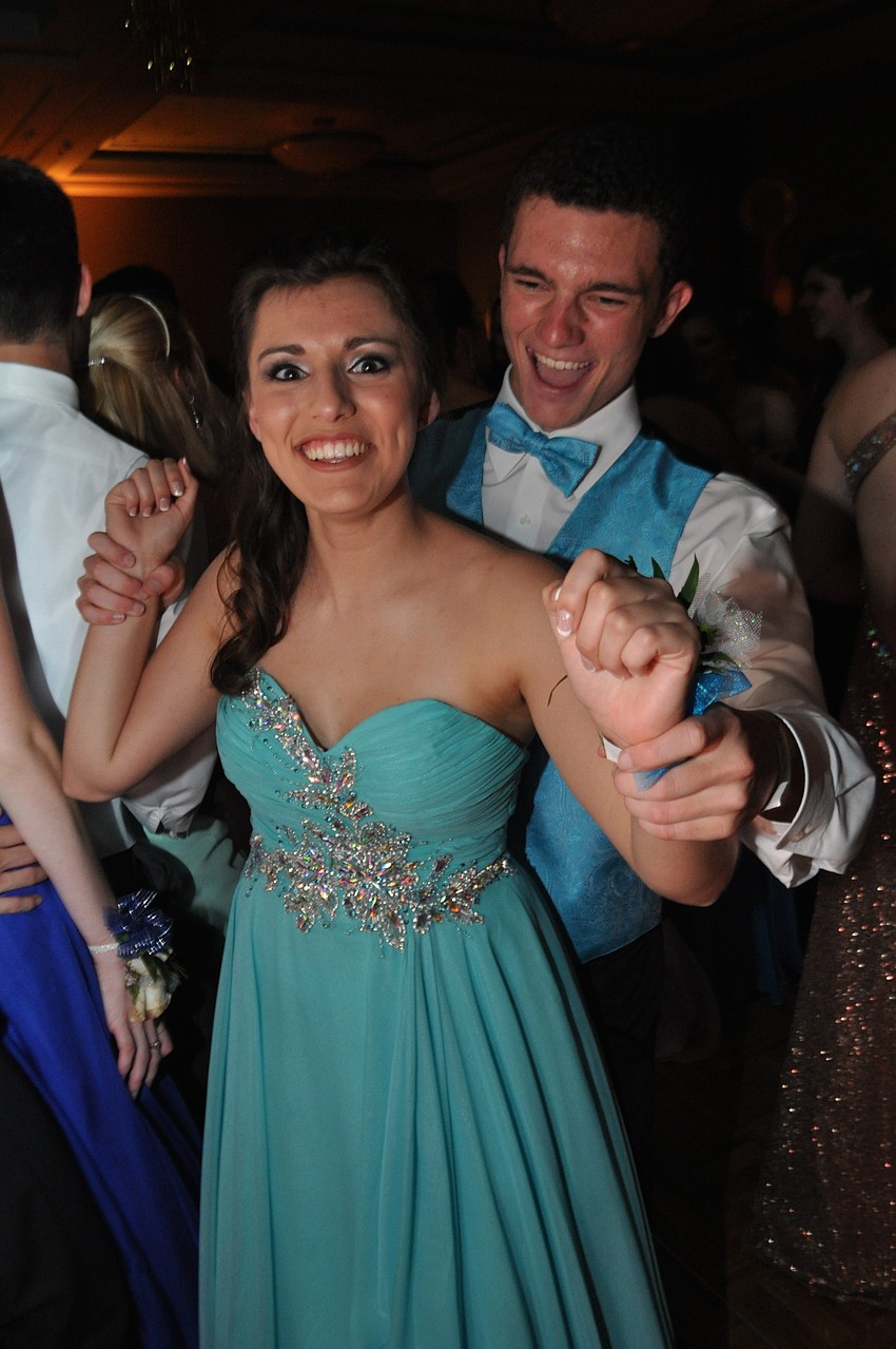 Amy Alvarez dances with Jonathan Chaires.