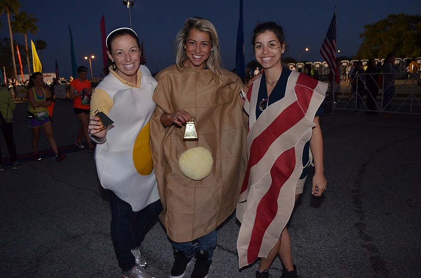 Jessical Repologle, Ashely Niewiadomski and Ahley Campbell wear appetizing outfits.