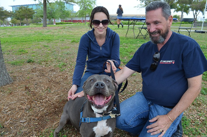 Jessica Velez and Tim Karau with Frankie