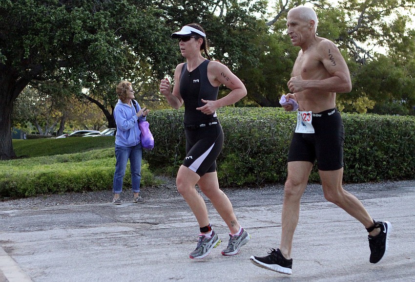 Stephanie Woods, No. 241, and Mike Mabry, No. 123