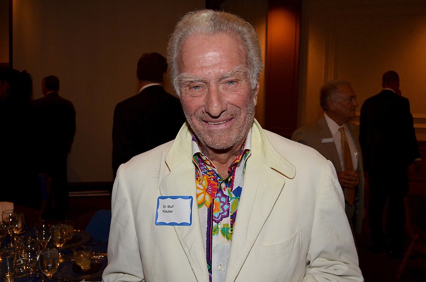 Dr. Murf Klauber shows off his new beard.