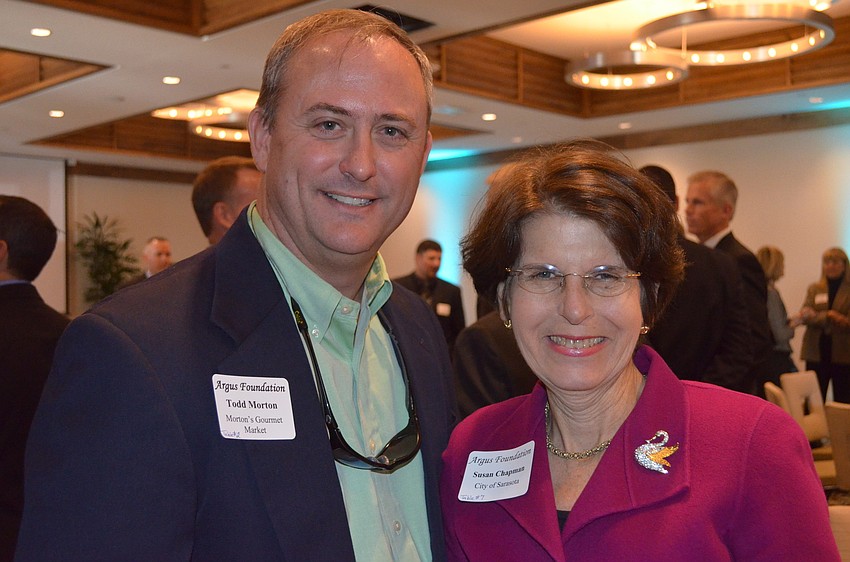 Todd Morton with Commissioner Susan Chapman