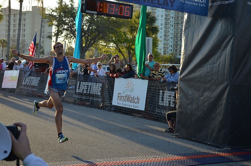 Ryan Sharkey comes in second.