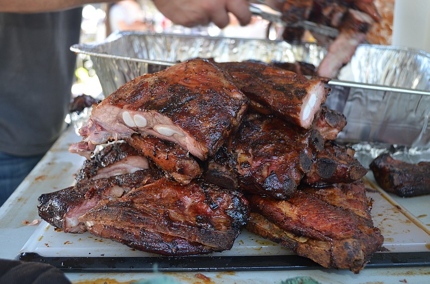 Firehouses arrived as early as 6 a.m. to start their smoking ribs.
