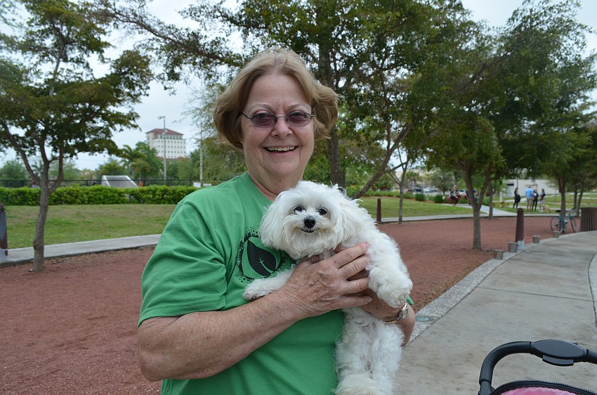 Nan Wisner with Lily