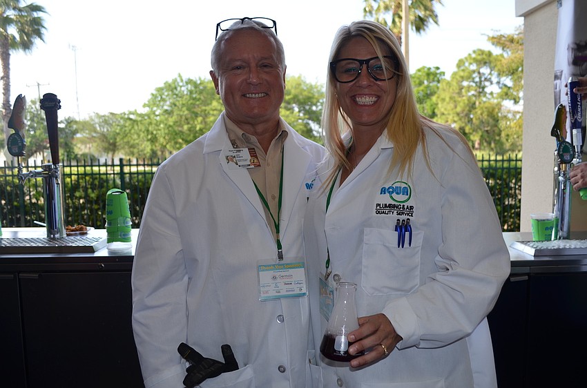 Nichole Miller and John Wojtyna with Aqua Plumbing and Air.