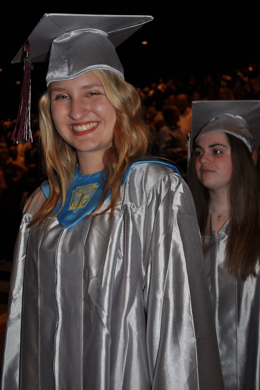 Braden River's Maria Boudreaux walked with the top 10% of her senior class.