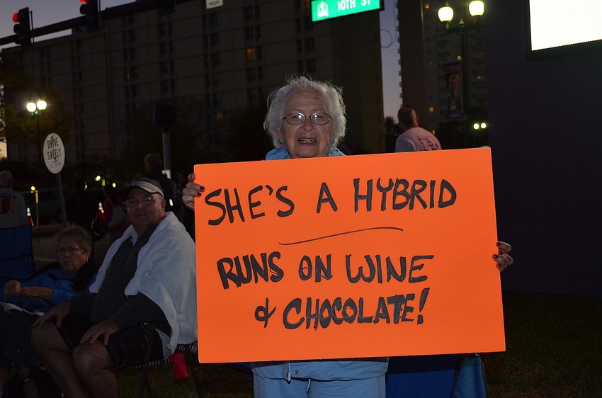 Martha Wheeler supports daughter Mary Ellen.