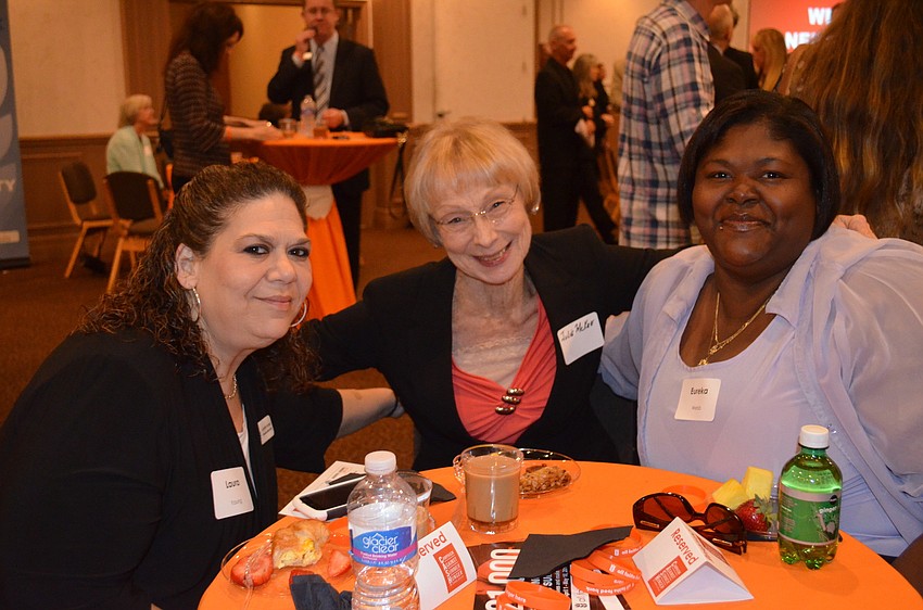 Lauren Young, Julie McKee and Eureka Webb
