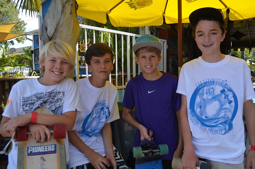 Ryan Ferace, Cruise Heyden, Oliver Stone and Dylan Wynne