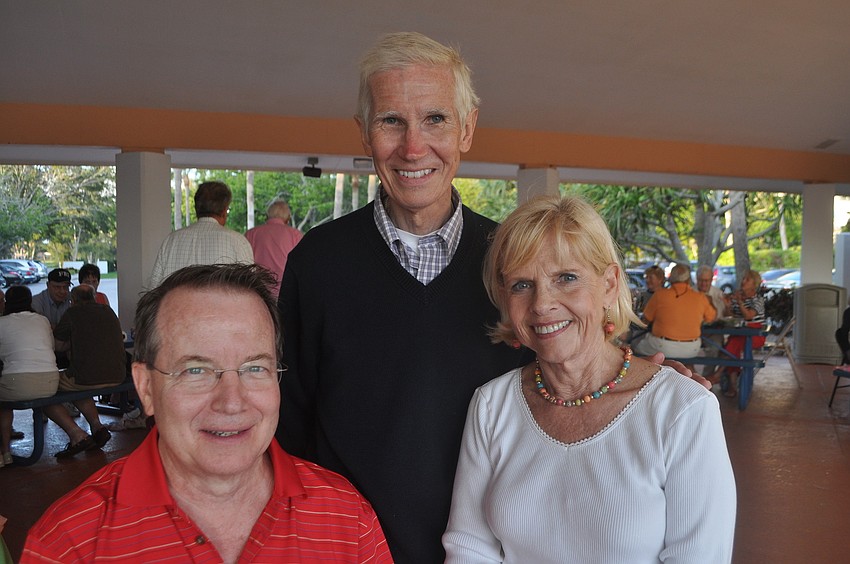 Sandy and Connie Jose with the Rev. David Danner, center