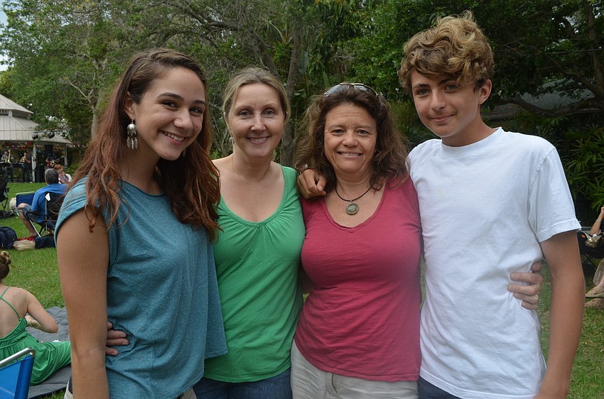 Raven Peters, Sara Malone, Teresa Stone and her son Trevor