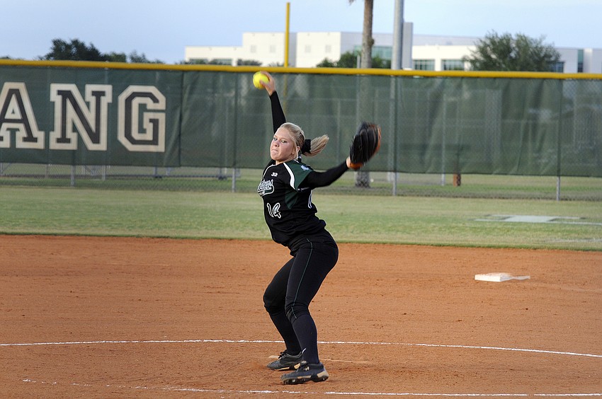 Lakewood Ranch sophomore Amanda Rak tossed a one-hit shutout and struck out 13.