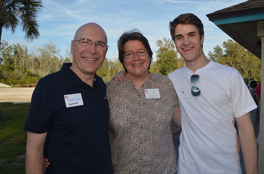 Reverend John Hall his wife Jean and son Phil