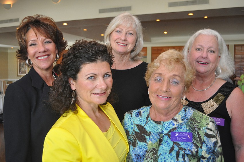 SPARCC board members, front, Luisa Goldman and Gloria Webel, back, Rosemary Eure, Susan Lanier and Susan Erhart