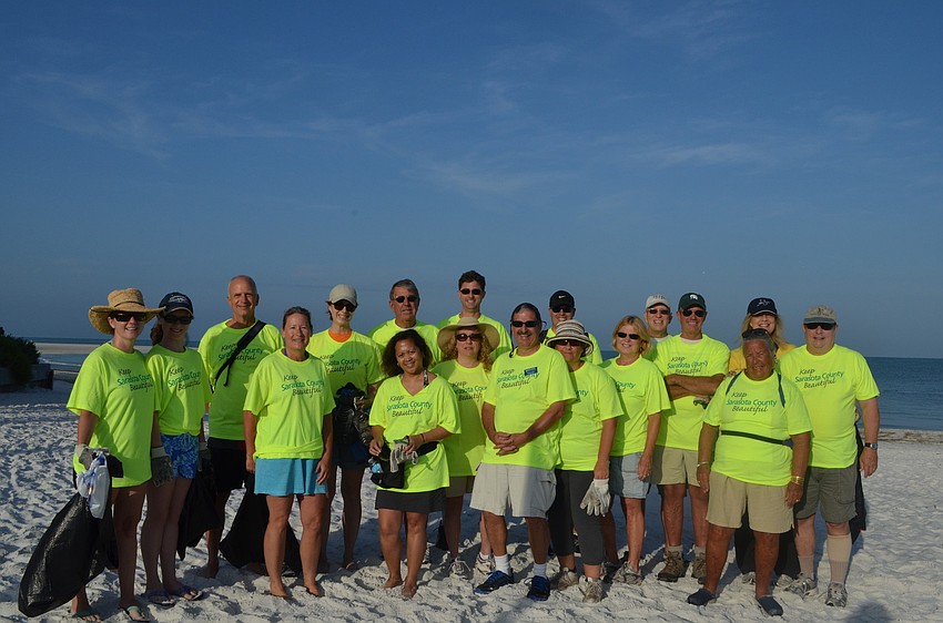 The clean up crew gets ready to head out at 8 a.m. Saturday, April 27.