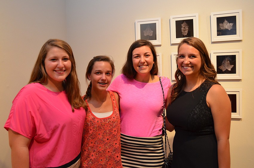 Alyssa Sweeney, Briana Easter and Olivia White came to support Senior Katey Shelton â€”Â all are involved in Sarasota Young Life.