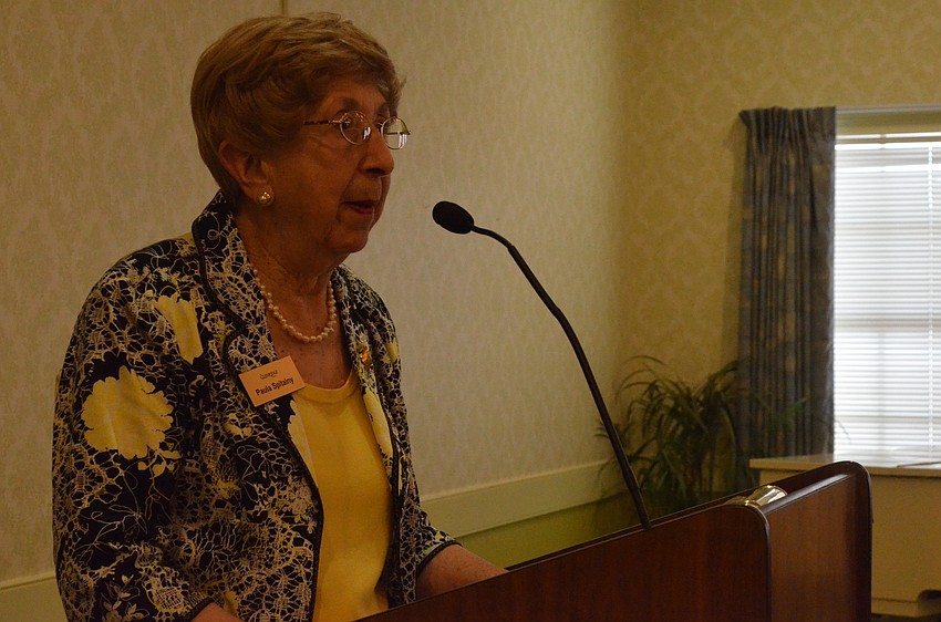 Paula Spitalny welcomes PJâ€™s Boutique to the Glenridge. Spitalny helped organize the fashion show.