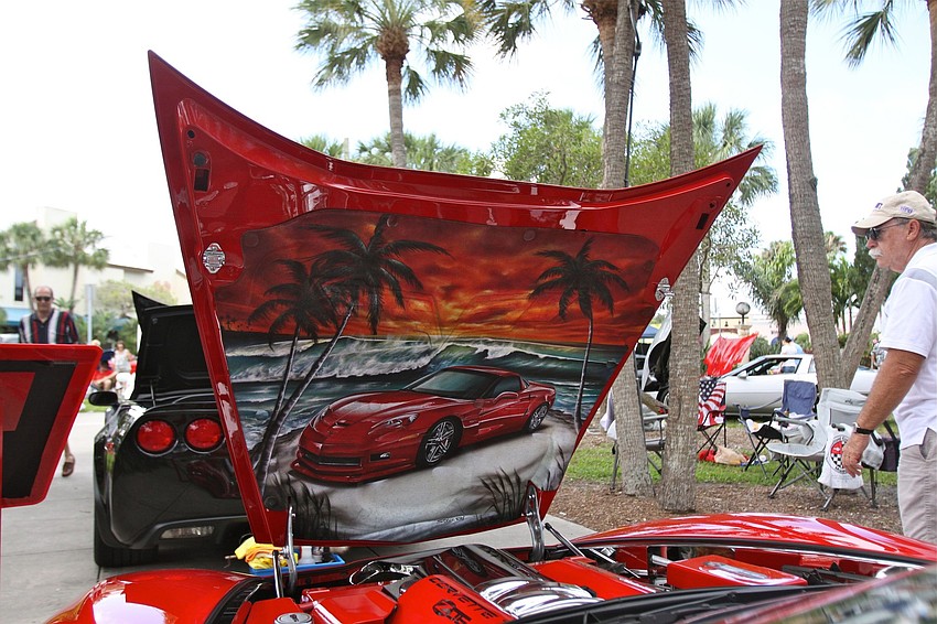 The inside of John Edwardsâ€™ 2006 Red Z06.